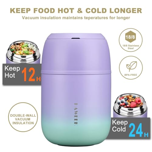 17oz Insulated Food Jar with Spoon