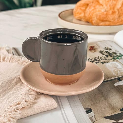 Ceramic Mini Espresso Cups Set of 4 (4 Count)
