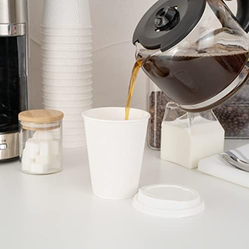 12 Ounce Double Wall Disposable Coffee Cups (500 Count)