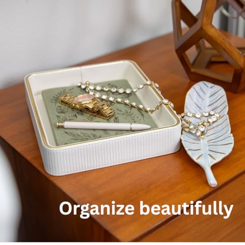 Perfume Tray Valet Tray Night Stand Bedside Organizer