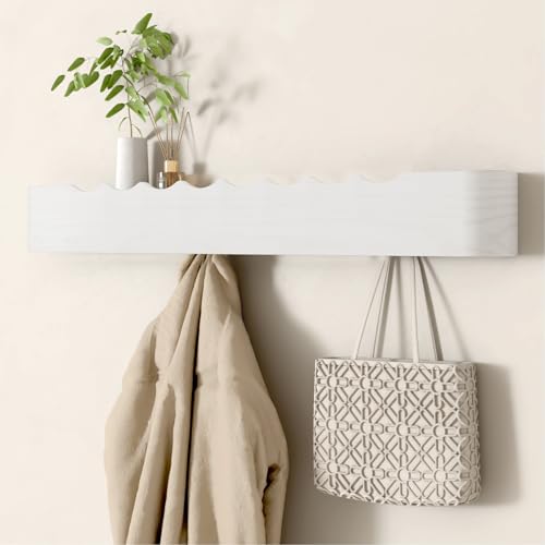 Wall Mounted Coat Rack with Shelf