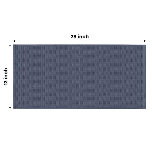 100% Cotton Dark Grey Waffle Weave Kitchen Dish Cloths (4 Count)