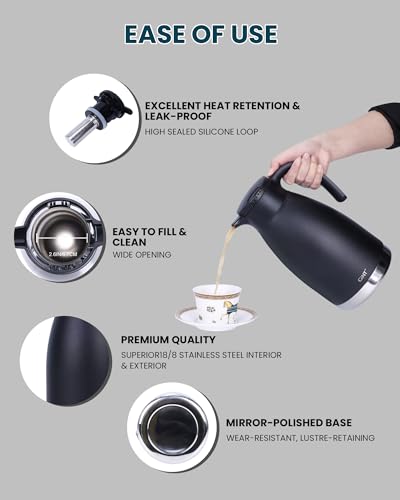 74oz Thermal Coffee Carafe with Infuser