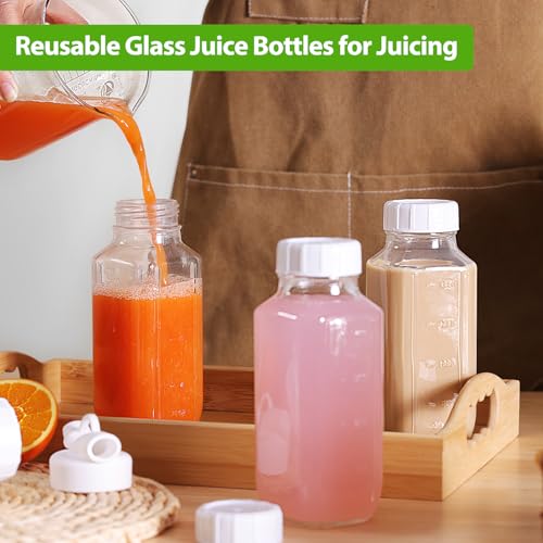 3 Pack 16 Oz Glass Milk Container for Lunch Box (3 Count)