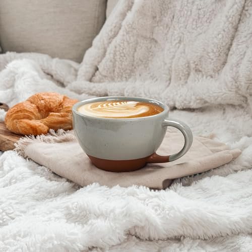 Mora Ceramic Latte Art Mug With Saucer