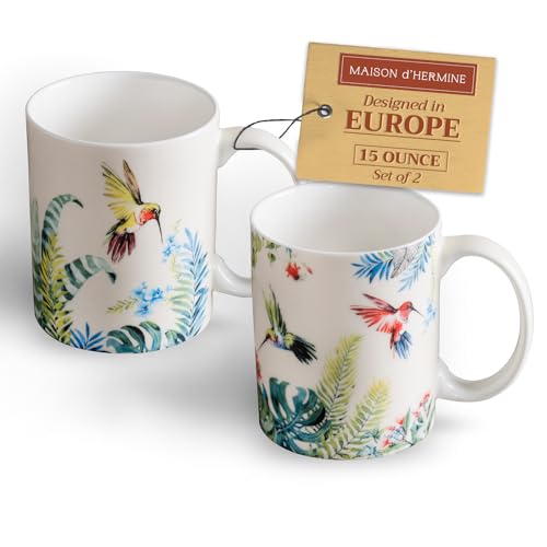 Coffee Mug with Handles Tea Cups (2 Count)