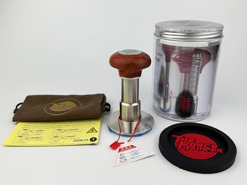 54.00mm Standard Set Reddish Brown Wooden Jellyfish Handle Coffee Tamper