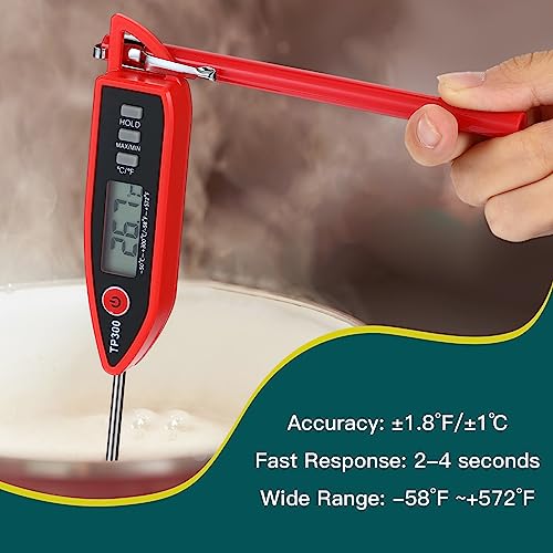 6 Set Digital Food Thermometer Long Probe Instant (6 Count)