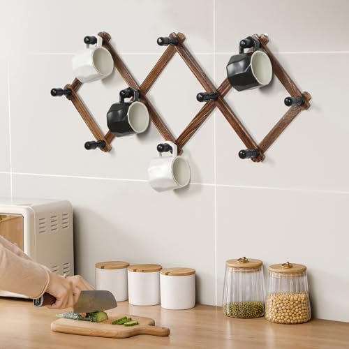 2 Pack Accordion Hat Rack for Wall (2 Count)