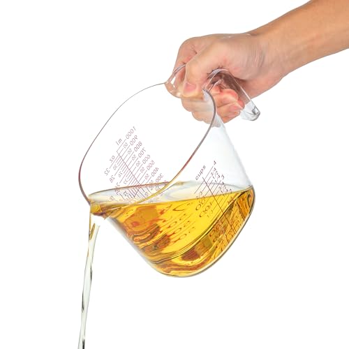 3 Piece Clear Nesting Liquid Measuring Cups with Spouts (3 Count)