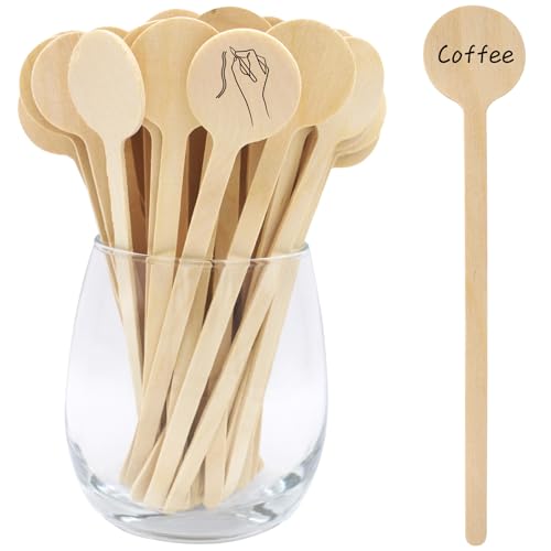 6 In 100Pcs Round Ends Coffee Stirrers