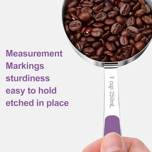Measuring Cups and Spoons Set Stainless Steel 10 Piece for Cooking and Baking (10 Count)