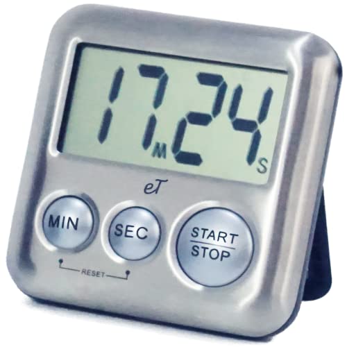Elegant Digital Kitchen Timer Stainless Steel