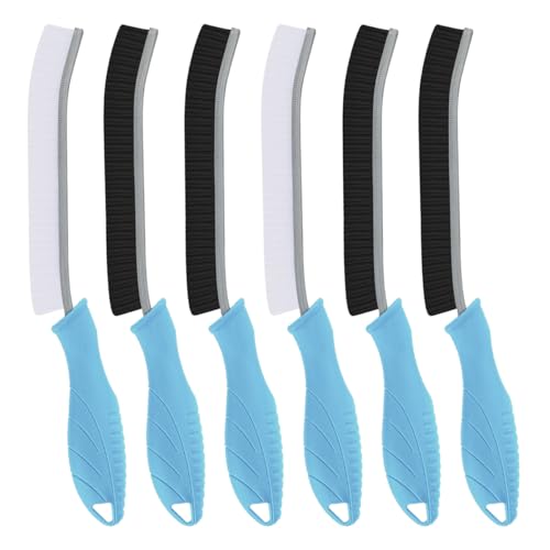 6Pcs Hard Bristle Crevice Cleaning Brush (3 Count)
