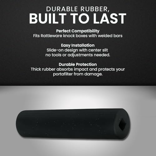 6.25 Inch Knock Box Bar Cover Rubber Espresso Replacement Sleeve