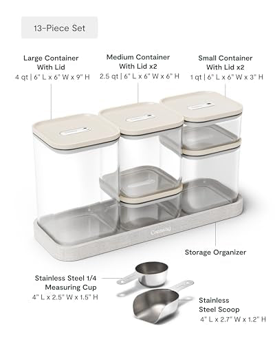 13 Piece Glass Airtight Food Storage Containers with Lids (13 Count)
