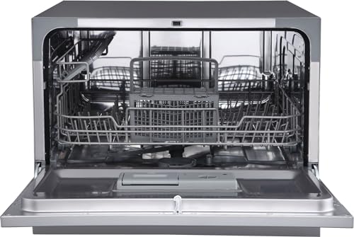 DWP63 21-5/8 Inch Wide 6 Place Setting Countertop Dishwasher - Silver
