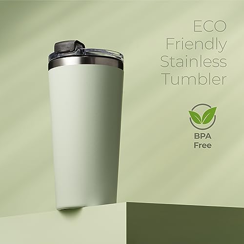 16 oz Insulated Coffee Tumbler with Leakproof Lid
