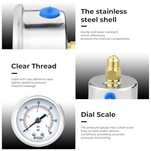 0 60 Psi Low Pressure Gauge