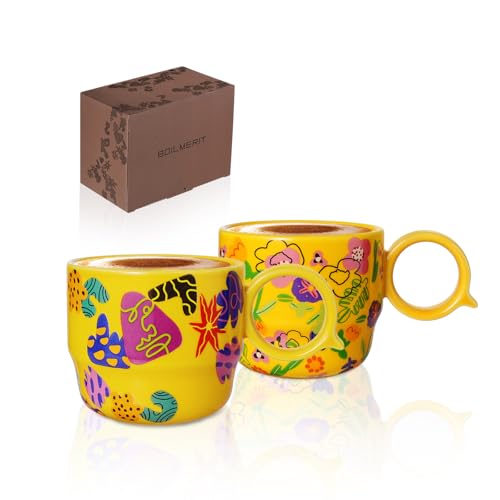 Ceramic Mini Espresso Cups Set of 2