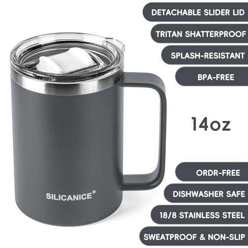 14 24oz Insulated Coffee Mug With Handle