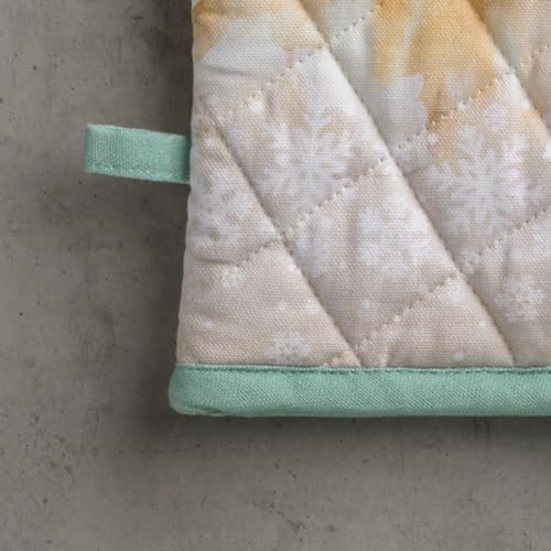 100% Cotton Oven Mitt & Pot Holder Set