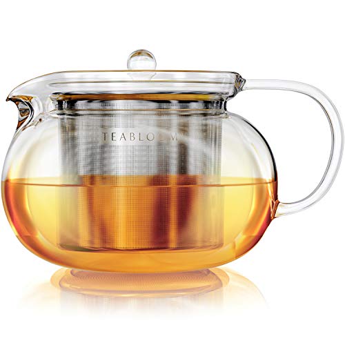 Kyoto 2-in-1 Tea Kettle/Tea Maker – Heatproof Glass Teapot with Removable Loose Tea Filter – Tea Connoisseur's Choice