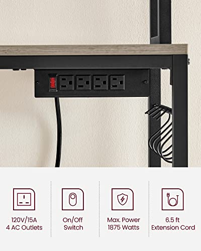 Bakers Rack with Power Outlet