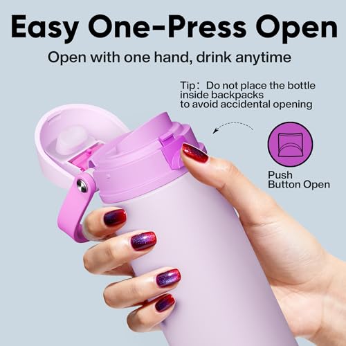 Insulated Water Bottle with Straw