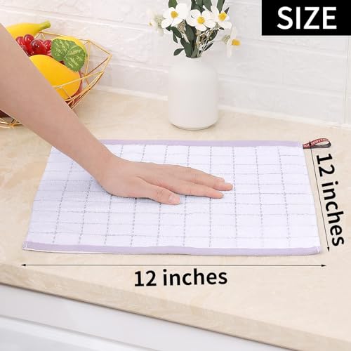 100% Cotton Terry Kitchen Dish Cloths (8 Count)