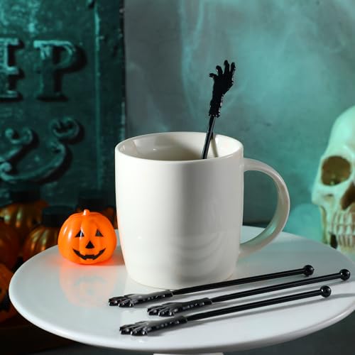 30 Pcs Halloween Swizzle Sticks Zombie Hands Fall Drink Stirrers