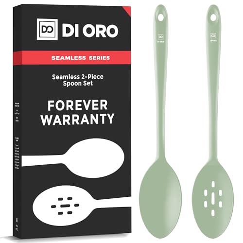 DI ORO Silicone Cooking Spoons (2 Count)