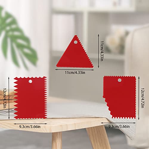 Cake Smoother Scraper Dough Scraper Tools Set (7 Count)