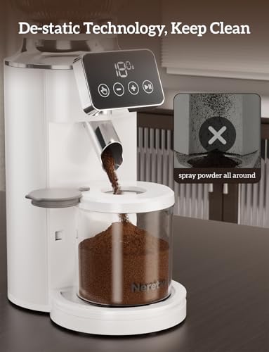 Stainless Steel Espresso Grinder with Portafilter Holder