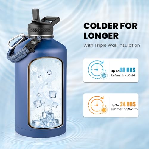 One Gallon Water Bottle Insulated 128 oz