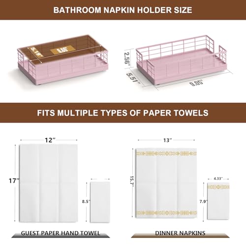 Guest Towel Holder Tray for Bathroom