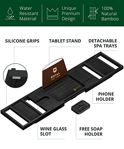 Premium Foldable Bathtub Tray Caddy