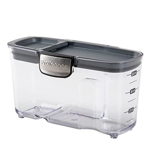 International ProKeeper+ Clear Plastic Airtight Food Baker's Kitchen Storage Organization Container Canister Set with Magnetic Accessories (2 Count)