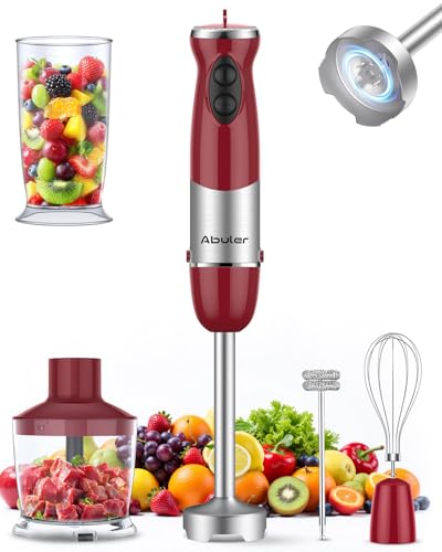 Immersion Blender Handheld 1000W 5 in 1 Corded Stick Hand Blender Kitchen with 12 Speed (5 Count)