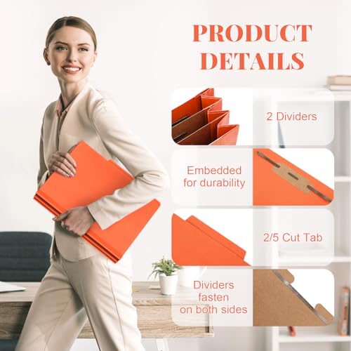 24 Pcs Classification Folders Letter Size Bulk (24 Count)