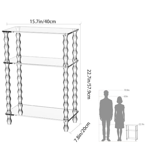 Acrylic Side Table Narrow