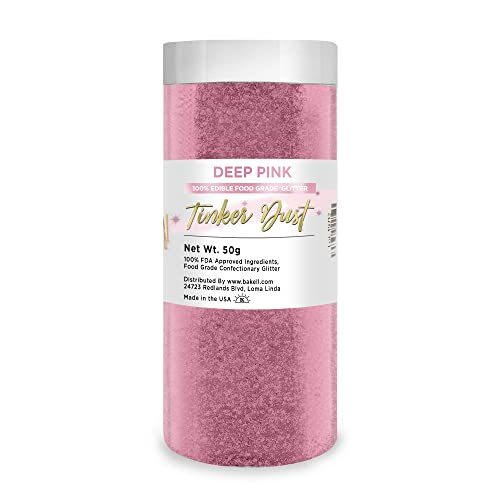 Deep Pink Edible Glitter