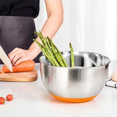 Stainless Steel Mixing Bowls with Lids (5 Count)