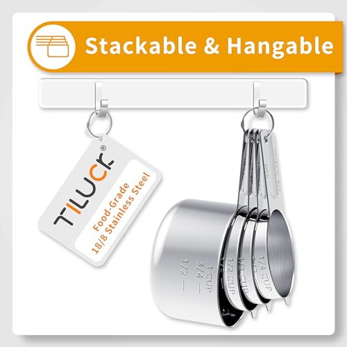 Stainless Steel Measuring Cups & Spoons Set
