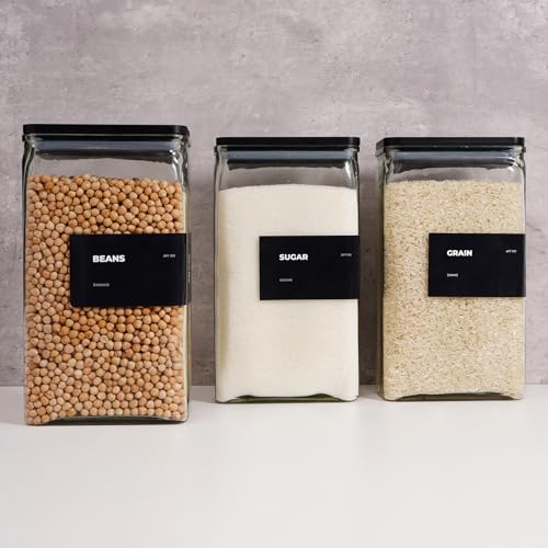 Glass Storage Jars with Bamboo Lid