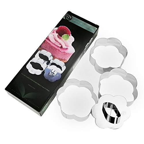 NewlineNY Stainless Steel Dessert Rings (4 Count)