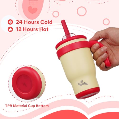 14 oz Tumbler with Handle and Straw