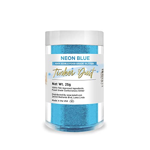 Neon Blue Edible Glitter