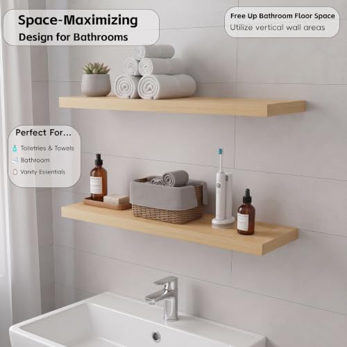 Floating Wall Shelves (2 Count)