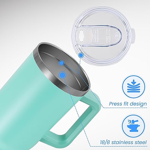 40 oz Tumbler with Handle and Straw